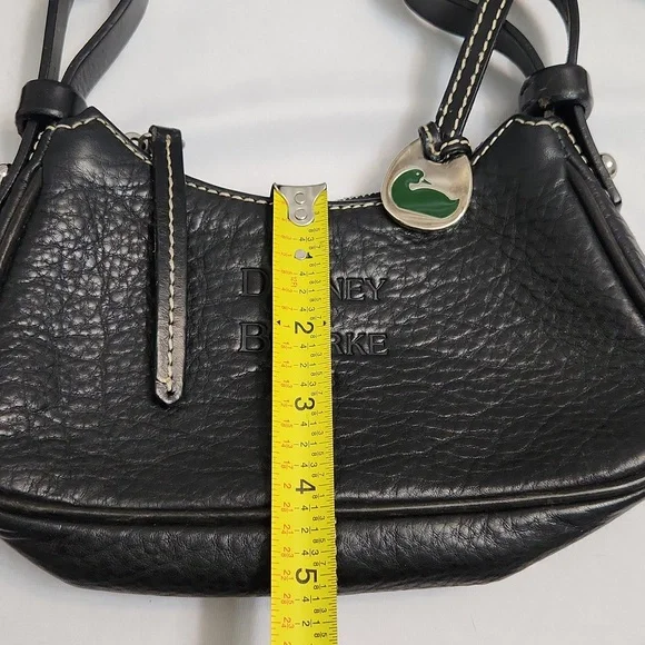 Dooney & Bourke Black Leather Shoulder Bag - Picture 8 of 14